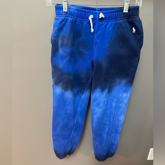 POLO RALPH LAUREN | Youth Size 12-14 SPIRAL TIE-DYE TERRY SWEATPANTS - Picture 2 of 7